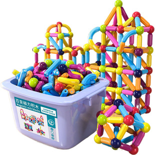 Varied Magnetic Rod Strong Magnetic Children's Toy Assembled Building Blocks Boys' and Girls' Baby Early Education Magnet Large Particles