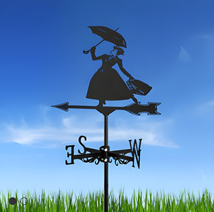 Cross-border factory direct iron weathervane handicraft decoration pastoral ornaments metal decorations outdoor roof
