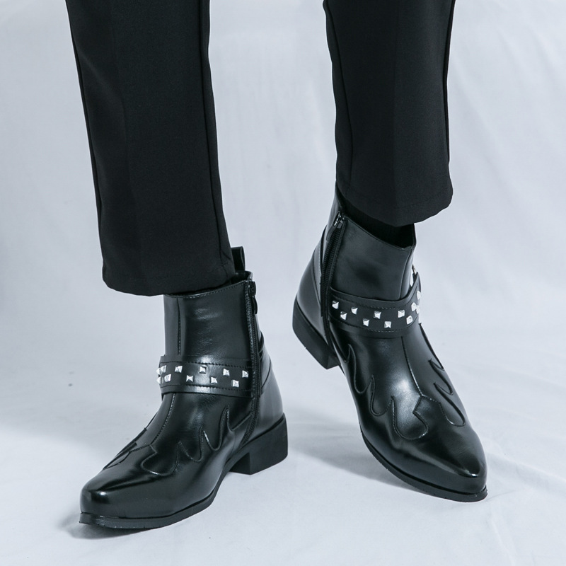 Foreign Trade Men's Boots All-match Men's Shoes Workwear British Martin Boots Retro Leather Boots Cross-border Business Men's Boots