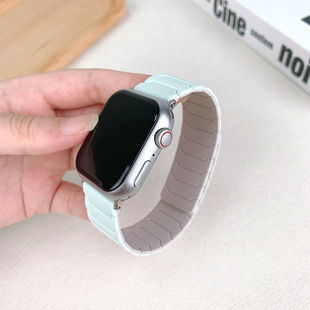 For Apple Strap Armored Warrior Apple iwatchSE10 Generation Silicone Magnetic Apple Series Strap