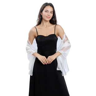 European and American style Korean yarn shawl bride bridesmaid wedding dress dance party party dinner shawl factory outlet