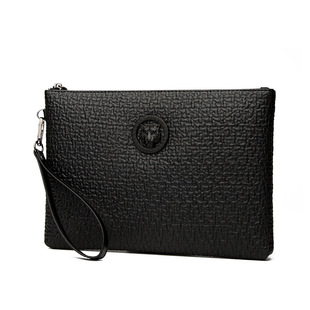 Trendy Tiger Head Business Clutch Bag Men's Elephant Pattern Clutch Bag Fashionable Large Capacity Clutch Bag High-end Handbag Men's Envelope Bag