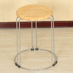 Stool Household Wholesale Thickened Steel Stool Fashion Shoe Stool Iron Stool Leather Stool Iron Round Stool Storage Stool Round