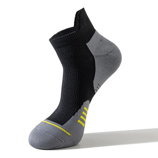 Professional running socks men's marathon compression socks outdoor fitness sports socks towel bottom shock absorption non-slip socks men