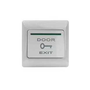 86 White Surface-Mounted Pop-Up Normally Open Normally Closed Access Control System Door Opening Button Self-Reset Large Panel Button Modern Switch