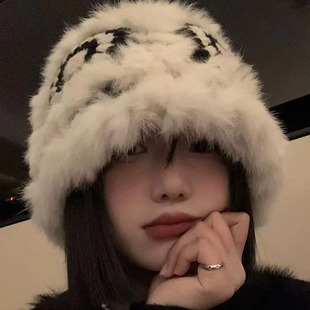 Children's Autumn and Winter Knitted Hat Wool Hat Winter Warm Cold Hat Lion Wake-up Wind-proof Face Small Cold-proof