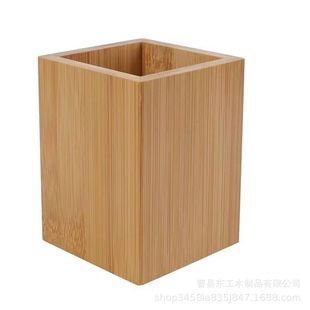 Wholesale Black Walnut Solid Wood Pen Holder Cosmetics Storage Box Office Desk Chinese Style Simple Pen Holder Wholesale