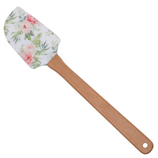 Factory wholesale large pointed silicone scraper household cake cream mixing knife creative kitchen butter scraper