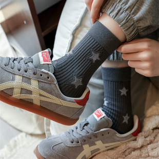 2024 socks women autumn and winter new stars high rubber sports casual tube women's socks wholesale