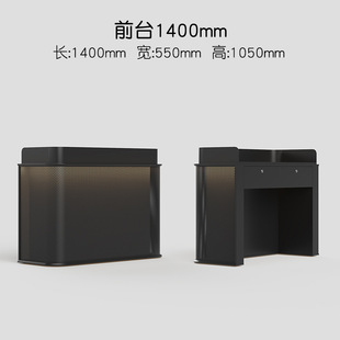 Shop Front Desk Small Cashier Black Restaurant Welcome Desk Information Desk Restaurant Guide Desk Baking Paint Reception Desk
