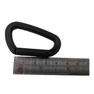 Manufacturer's Spot ThickeneDeD Carabiner OutDoor Backpack Plastic Hook Buckle Black D-shapeD Luggage Spring Hook Wholesale