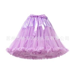 Cross-Border European and American Bustles Lolita Lolita Clouds Boneless Soft Mesh Tutu Skirt Tutu Skirt Half-Length Gauze Skirt