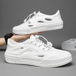 Summer Croc Shoes for Outerwear Beach Shoes Non-Slip Fashion Baotou Sports Casual Driving Sandals Men's Outdoor River Tracing Shoes