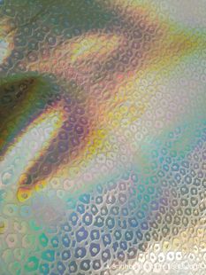 Metallic Leopard Print Pu Clutch Clothing Evening Bag Belt Leather Case A4Diy Rainbow Laser Colorful Coated Leather
