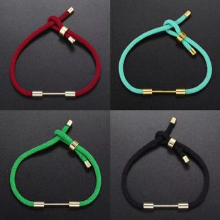 Bead Buckle Jewelry DIY Milan Rope Braided Hand Rope Semi-finished Red Rope Bracelet Wearable Jewelry Bead Adjustable Hand Rope