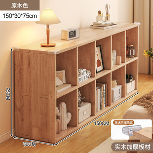 Solid Wooden Bedside Cabinet Half-Enclosed Bedroom Bedside Bedside Bedside Storage Storage Cabinet Storage Cabinet Bookshelf Home Bookcase