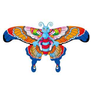 Cartoon fishing rod dynamic kite children beginner breeze easy to fly outdoor primary school students plastic handheld kite wholesale