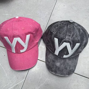 2025 New High-end Washed Baseball Cap Men's and Women's Casual Korean Style Western Style Cap YY Letter Embroidered Sunshade Cap