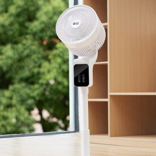 New Smart Voice Air Circulation Fan Household Light Sound Air Dual-Purpose Figure Eight Shaking Head Silent Floor-Standing Air Conditioning Fan