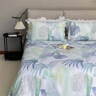Manufacturers wholesale bamboo fiber ice silk soft mat sheet three sets of washable folding mat single double machine wash