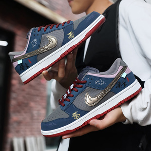 [Putian Factory] AJ мужская обувь Dunk Long Yeen ограниченная доска обувь aj1 низкая банда чистая белая воздушная армия