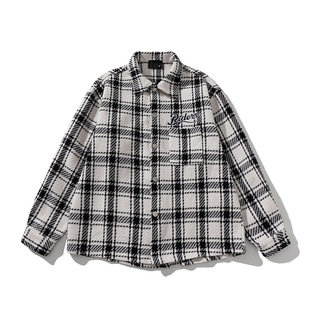 Cross-border New Plaid Cotton Jacket Men's High-end Spring and Autumn New Cotton Clothes Trendy Couple Thickened Shirt Jacket