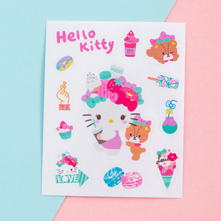 Cute cartoon stickers kulomi stickers strawberry bear decorative stickers painting creative stickers sanrio stickers wholesale