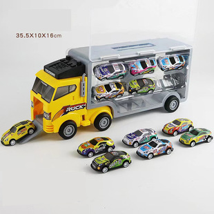 Children's inertial engineering car story-telling music children 0-6 years old excavator toy car wholesale big toy gift box