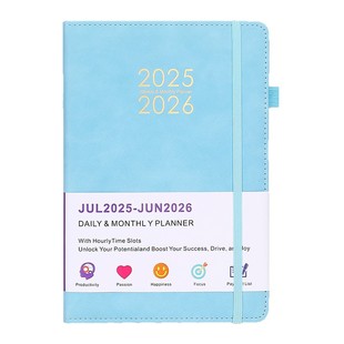 2025 schedule book 365 days daily plan book self-discipline clock notebook A5 notepad diary book customization