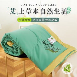 Customized 2025 New Mugwort Mosquito Repellent Summer Cool Quilt Single Summer Quilt Core Spring & Fall Quilt Machine Washable Summer Air-Conditioned Quilt