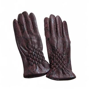 Korean Style Cold-proof Warm Touch Screen Gloves Winter Men's and Women's fleece-lined Thickened Leather Gloves Outdoor Bike Gloves for Women