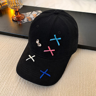 2023 new dopamine sweet bow baseball cap children spring and autumn face small cap women's tide