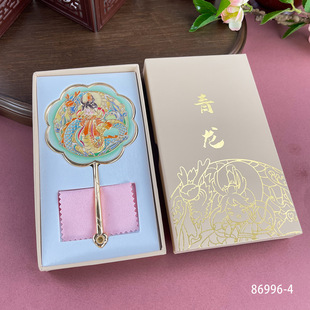Antique hand-held mirror girls portable makeup mirror scenic souvenir court mirror hand-held beauty mirror manufacturers wholesale