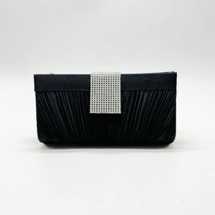 Cross-border new fashion European and American style evening bag shiny rhinestone pleated bag Mingyuan bag clutch bag factory in stock