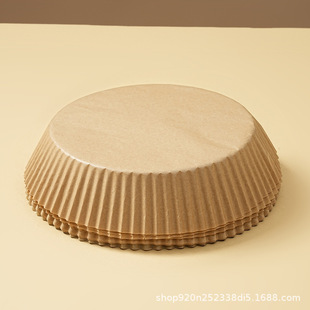Factory direct air fryer paper special paper oil-absorbing paper tray oil-proof non-stick round high temperature resistant paper baking pad paper