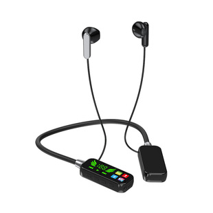 [Strict Selection] Color Screen Digital Display K Song Live Hanging Neck Bluetooth Headset Long Endurance Wireless Sports Headset