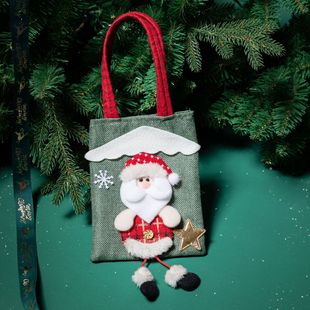 Xintean Christmas Gift Bag Handbag Long Leg Stereo Doll Christmas Candy Bag Children Christmas Gift