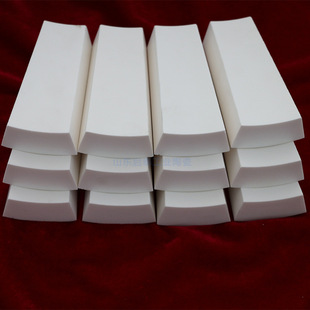 Zibo Cyclone Wear-Resistant Ceramic Lining Plate Feed Inlet Bottom Flow Port Anti-Erosion Curved Alumina Pipe Brick
