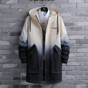 Jacket Men's Spring Autumn and Winter Plus Size Plus Size Fatty Youth Casual Pocket Zipper Jacket Work Jacket