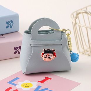 New Fashion Cartoon Mini Earphone Bag Cross-border Internet Red Metal Bell Candy Color Coin Purse Pendant Creative