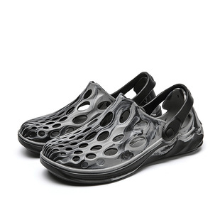 Trendy hollow sandals men's 2023 Summer new sports outdoor beach shoes thick bottom casual hole shoes wholesale