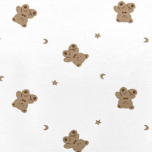 in stock summer 130g cartoon printed cotton jersey knitted fabric single-sided pajamas nightgown cotton baby fabric
