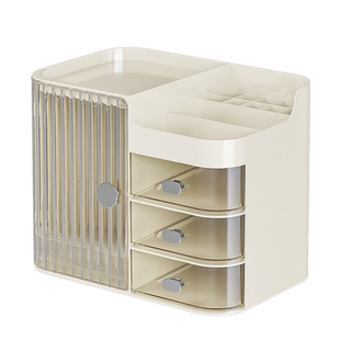 Wanmeng Skin Care Product Storage Cabinet Light Luxury Large Capacity Lipstick Box Storage Box Dressing Table Dustproof Cosmetics Storage Box