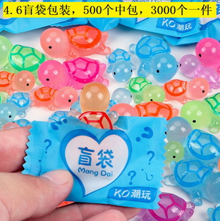 Shake tone mini turtle toy pair touch mini ornaments model doll accessories luminous small toy wholesale
