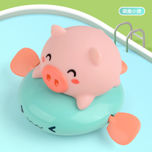 Yingbei cross-border children's chain bath toy baby bathroom swimming Cute Pull string animal water play small gift