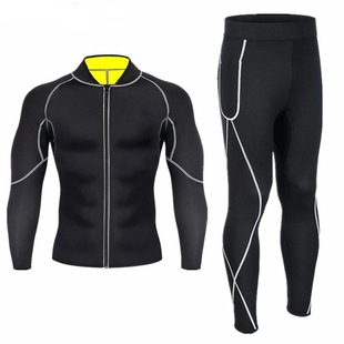 Corset Amazon Men's European and American plus size yoga fitness clothes cross-border Sports sweat belly contracting body shaping clothes
