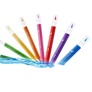 Chenguang Watercolor Pen Graffiti Painting Brush Quick-drying Large Capacity Triangle Rod Double-head Art Washable QCP901CH