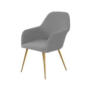 Cross-border pineapple Plaid makeup stool high armrest chair cover arc shaped chair cover elastic dining chair cushion integrated sofa cover