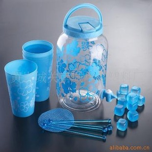Manufacturer Promise Plastic Bucket Pet Straight Juice Bucket Plastic Cold Kettle 3.8L Beverage Bucket