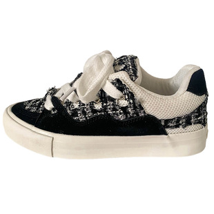 X200 White Grey Bread Shoes Women's Shoes Hong Kong Style 2025 New Style Board Shoes Casual Shoes White Shoes Flat Design Sense